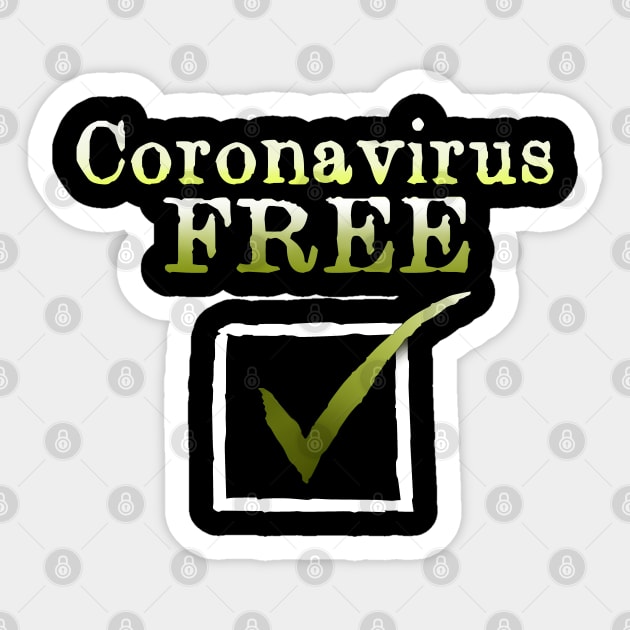 Coronavirus free Sticker by Smurnov